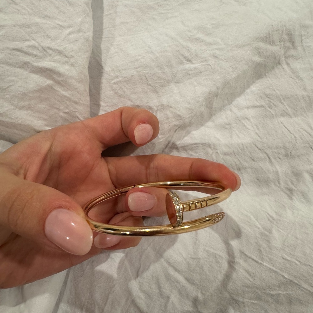 real gold and diamond bracelet